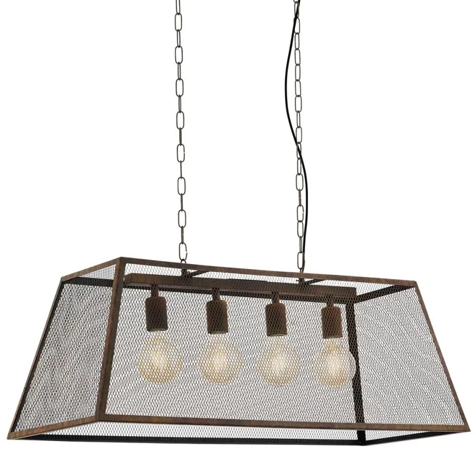 Eglo 49799 - Závesné svietidlo AMESBURY 4xE27/60W