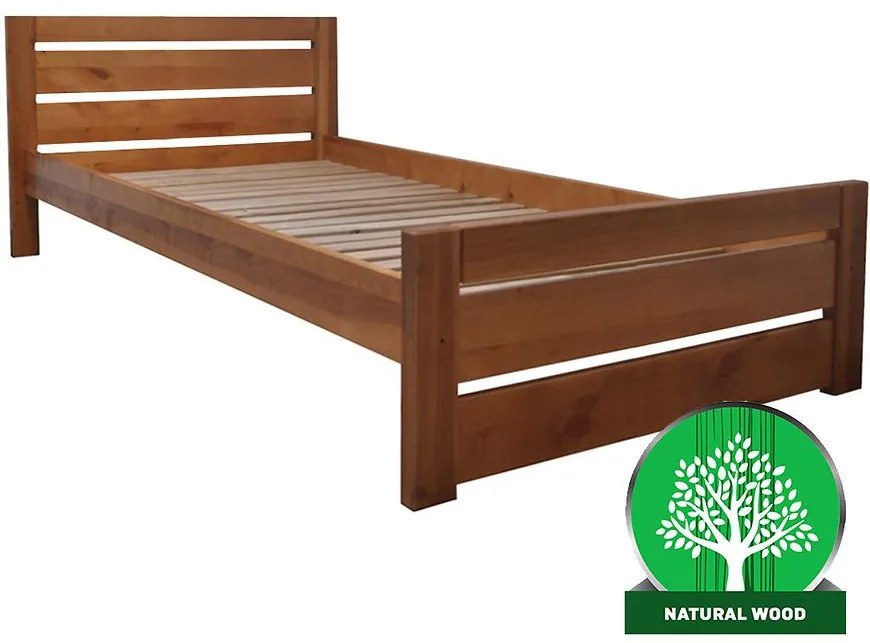 Posteľ Oliwia 140 drevo jelša