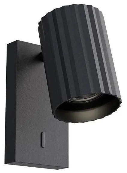 Redo 01-2549 - Nástenné bodové svietidlo DELPHI 1xGU10/7W/230V čierne