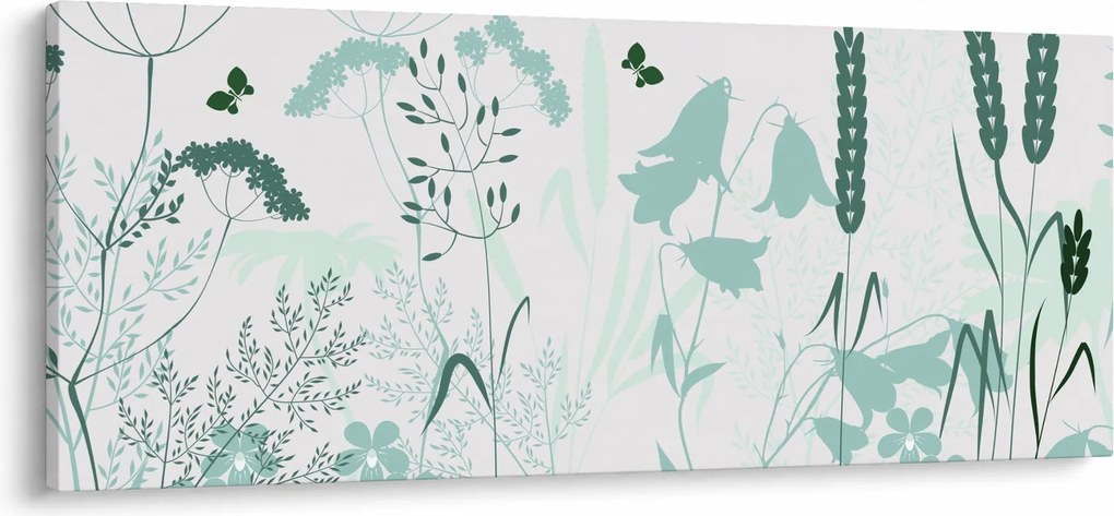 Obraz - Lúka vektor (120x50 cm)
