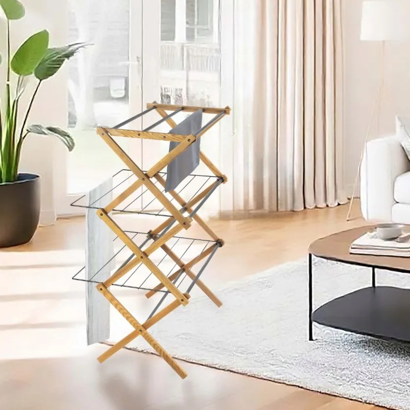 Erga Aurora Plus, vešiak na sušenie bielizne 69x49,5x97 cm na postavenie, hnedá-čierna, ERG-SEP-1265SUAURPLUD
