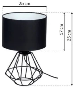 Stolná lampa COLIN 1xE27/60W/230V