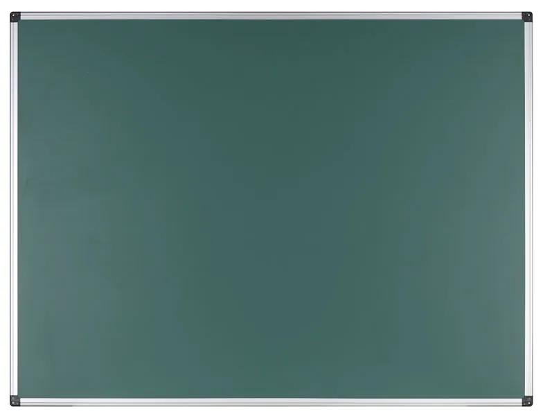 Zelená školská keramická popisovacia tabuľa na stenu, magnetická, 1200 x 900 mm