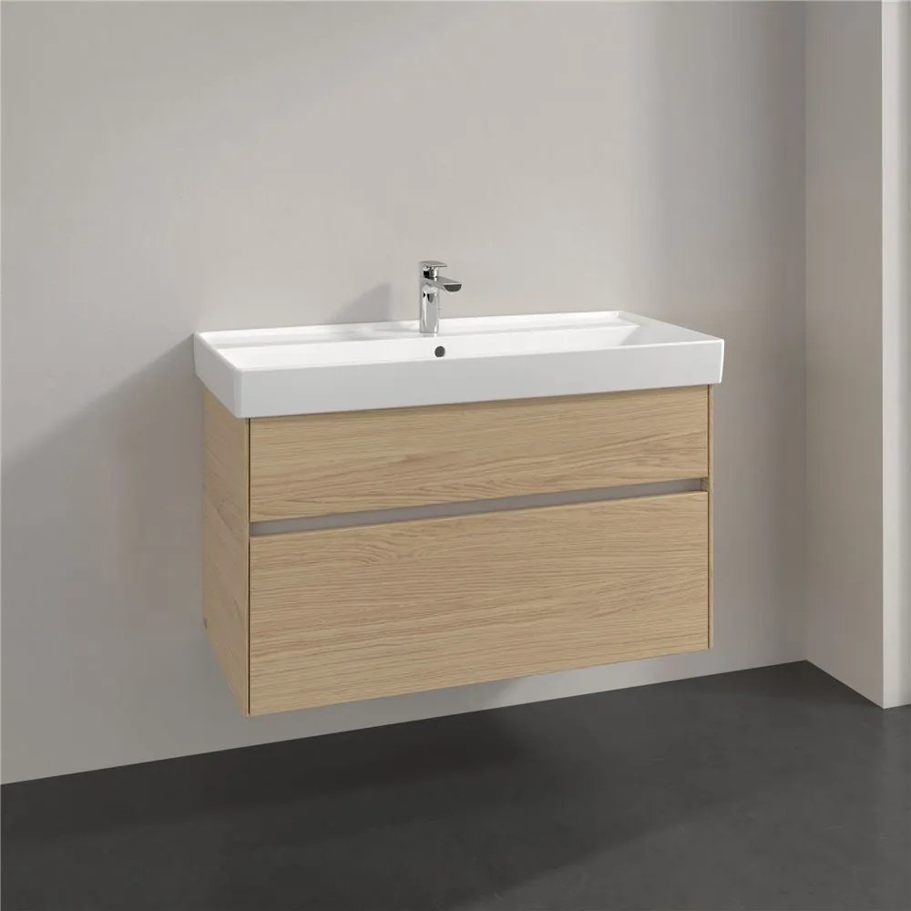 VILLEROY &amp; BOCH Collaro závesná skrinka pod umývadlo, 2 zásuvky, 954 x 444 x 546 mm, Nordic Oak, C01100VJ