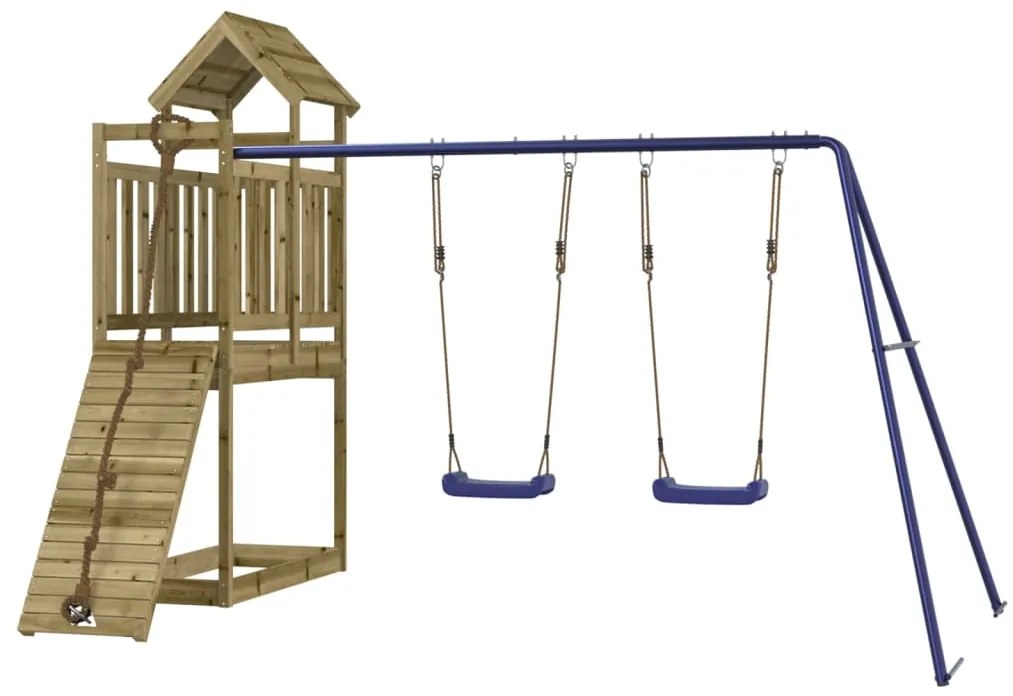 Vonkajšia súprava na hranie impregnovaná borovica