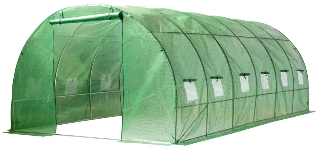 Záhradný fóliovník Greenhouse 600x300x200 cm - zelená