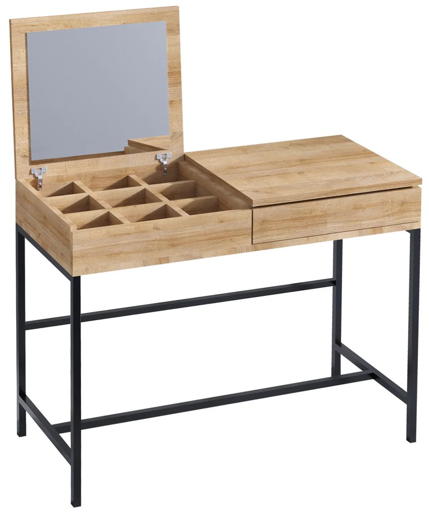 Toaletný stolík Lio (so zrkadlom). Akcia -11%. Vlastná spoľahlivá doprava až k Vám domov. 1067513