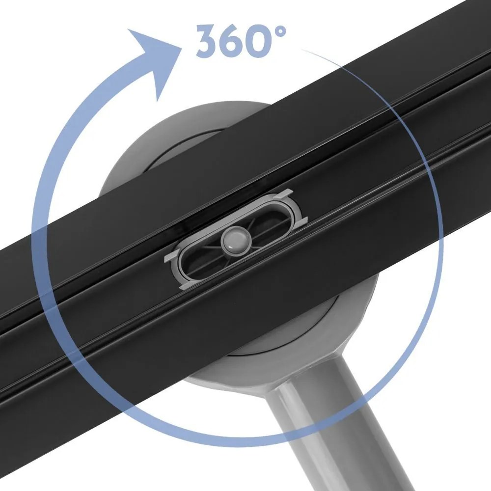 Odtokový žľab REA NEOX SLIM PRO 90 cm, čierny