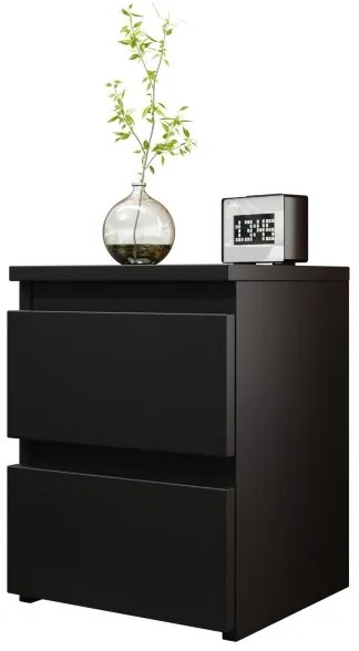 Nočný stolík MALWA 40x40 cm matná čierna