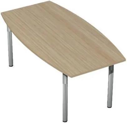 Konferenčný stôl Set, 180 x 100/80 x 75 cm, dezén svetlé drevo