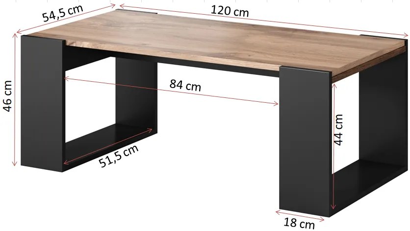 Cama Konferenčný stolík Woods