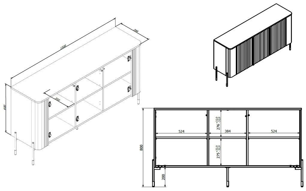 Cama Komoda Vera 150 - béžová
