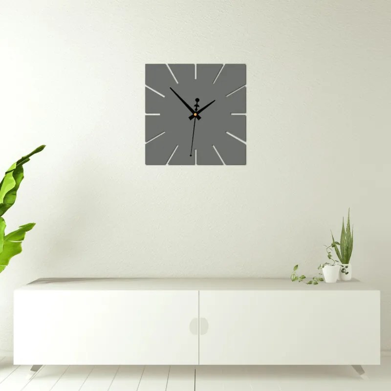 Nástenné hodiny minimalistický štvorcový dizajn | SENTOP X0099