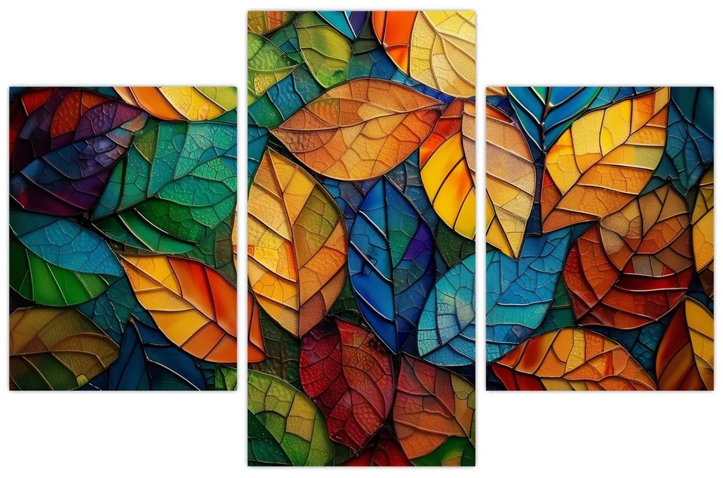 Obraz - Mozaika z listov (90x60 cm)