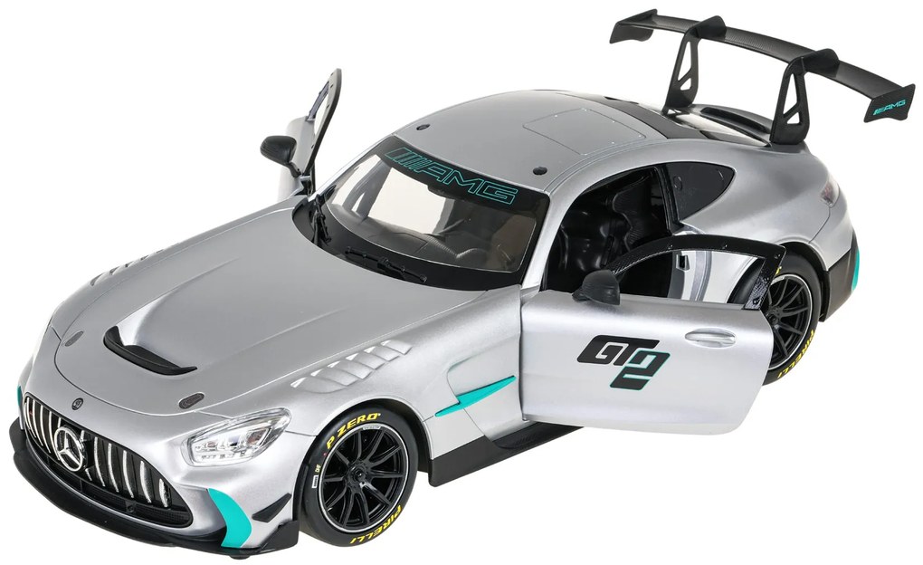 Auto na diaľkové ovládanie R/C Mercedes-AMG GT2 sivý 1:14 RASTAR