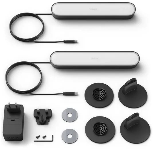 Philips - SADA 2x LED RGB Stmievateľná stolná lampa Hue PLAY DPACK WACA 6W/230V