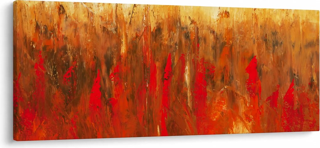 Obraz maľované abstrakcie (120x50 cm)