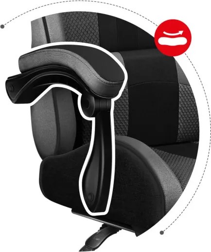 Herná stolička Force - 4.7 sivá mesh