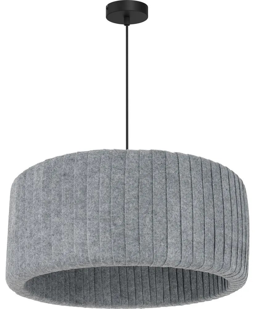 Luminex Luster na lanku SHADE 1xE27/15W/230V šedá LU9797