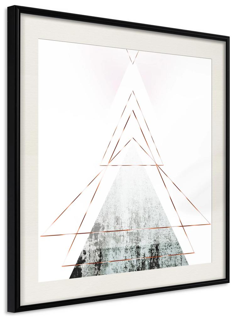 Artgeist Plagát - Geometric Abstraction (Square) [Poster] Veľkosť: 30x30, Verzia: Čierny rám