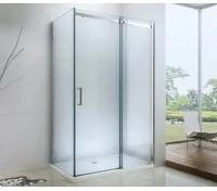 Mexen Omega 3-stenový sprchovací kút 160x100 cm, priehľadná, chrómová, 825-160-100-01-00-3S