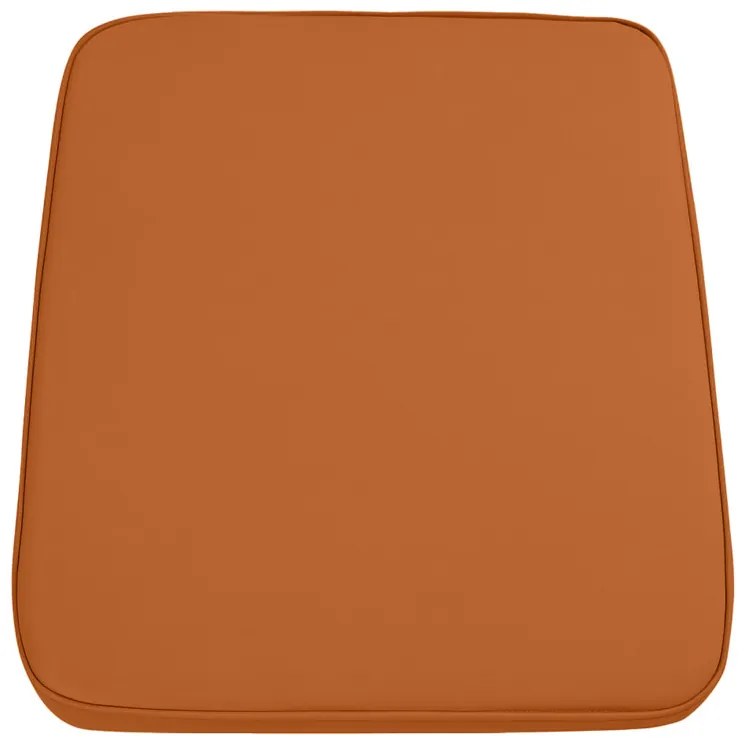 Vonkajší podsedák na stoličku VIREON 44x45 cm, hnedooranžový