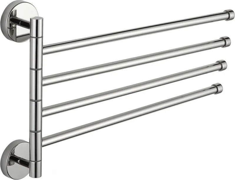 Mexen otočný štvoritý vešiak na uteráky, chrómová - 7039244-00