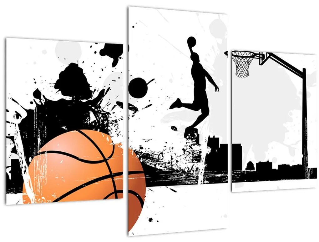 Obraz - Hráč basketbalu (90x60 cm)