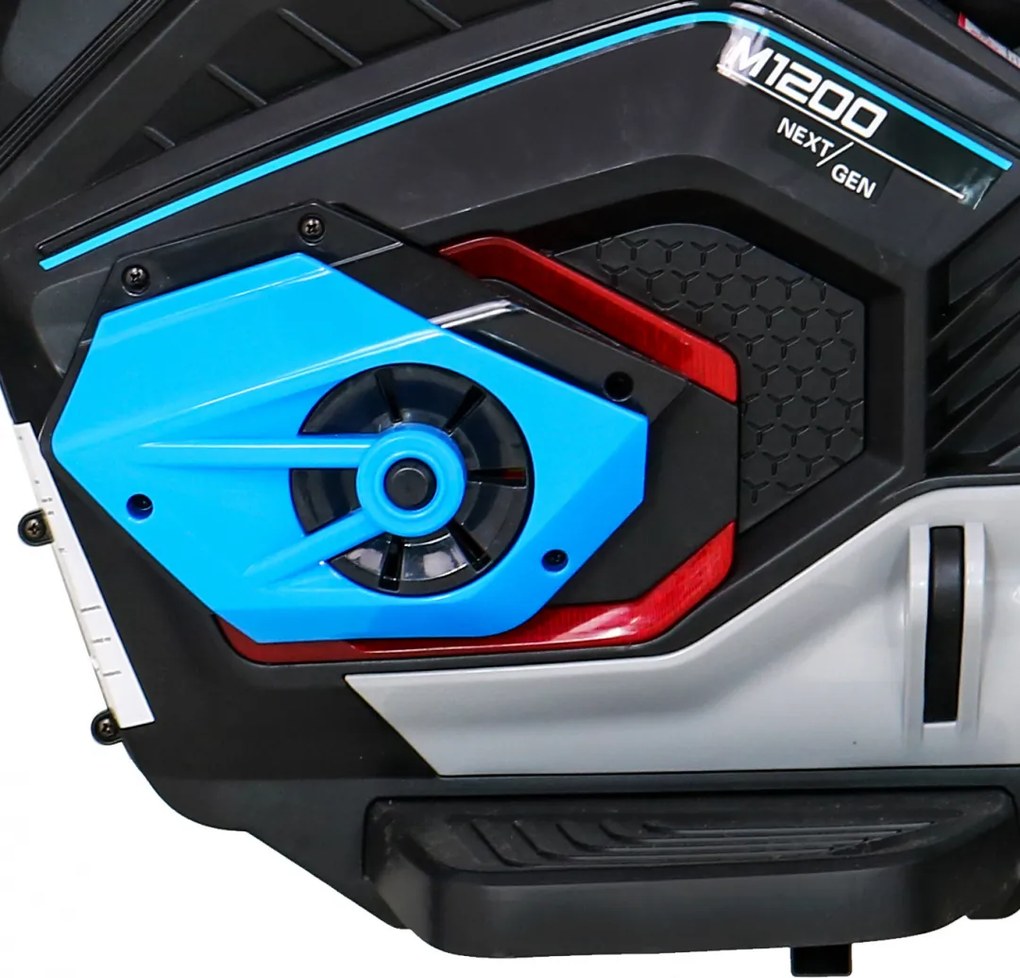 Ramiz Budúca batériová motorka pre deti Modrá + Audio panel + Pomalý štart + EVA kolesá