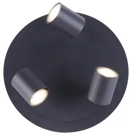 Leuchten Direkt 11943-13 - LED Bodové svietidlo TARIK 3xGU10/5W/230V antracit