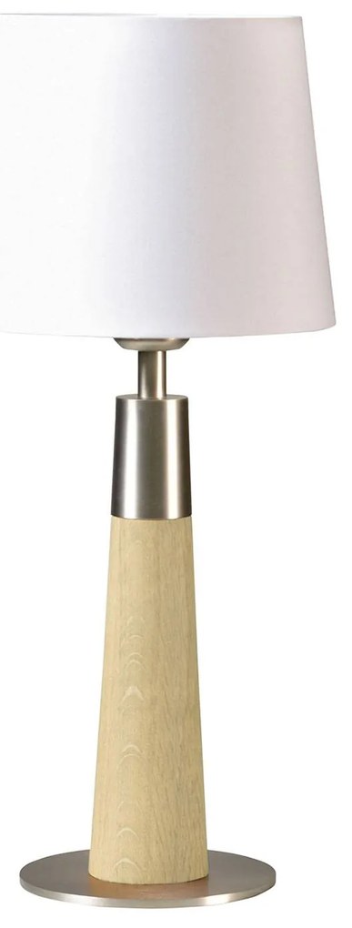 HerzBlut Conico stolná lampa biela dub 44 cm