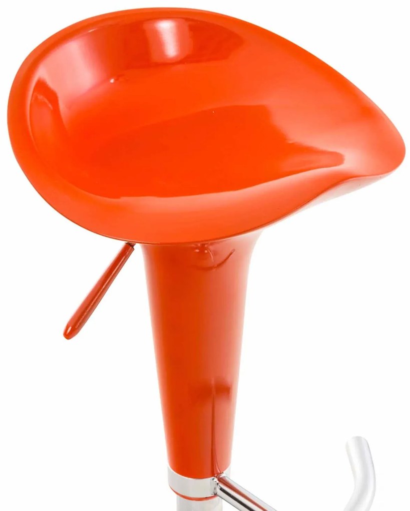 Plastová barová stolička Shine - Oranžová