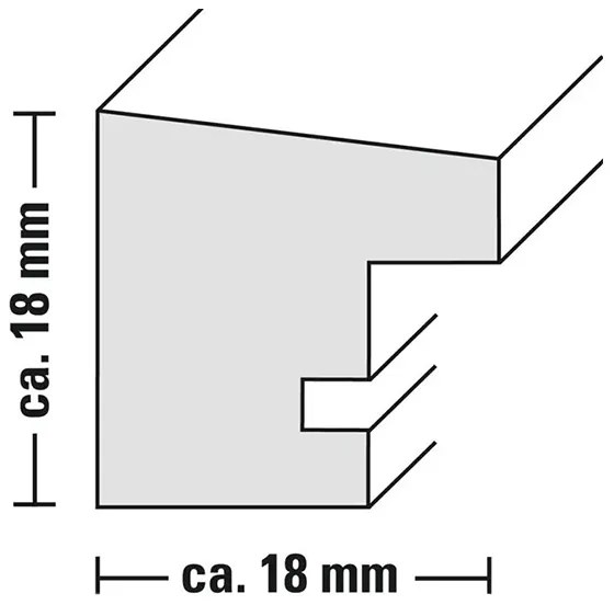 Hama rámček drevený OSLO, čierny, 10x15 cm