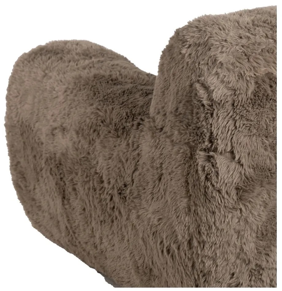 Hnedé kreslo Teddy – Ixia