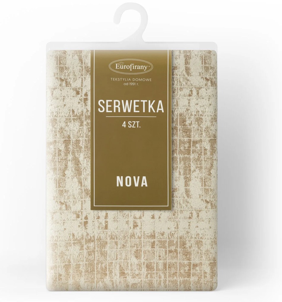 SADA 4 KS PRESTIERANIE NA STÔL ALINA 30X40 CM BÉŽOVÁ