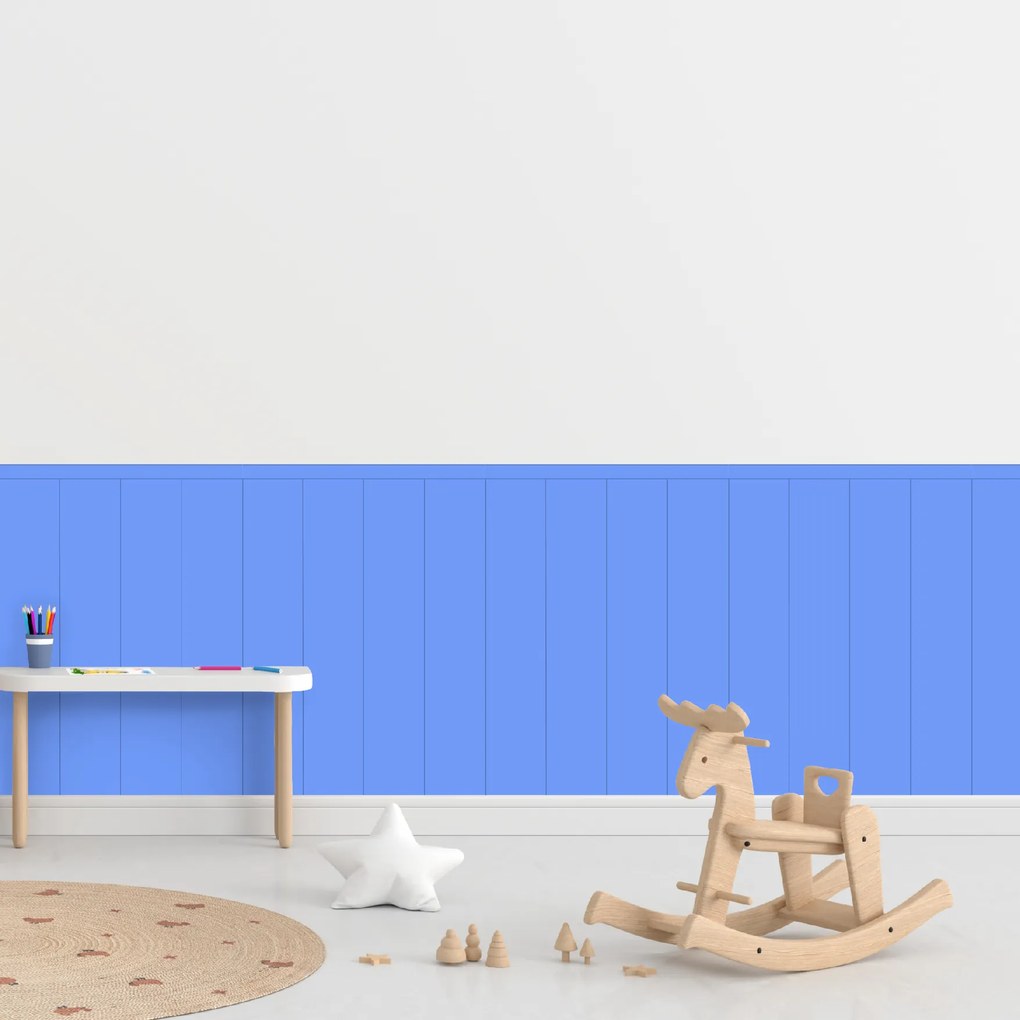 60x100cm Obdĺžnik - Modrá farba - textilná nálepka na stenu Farba: Tmavá, Veľkosť: 80 cm
