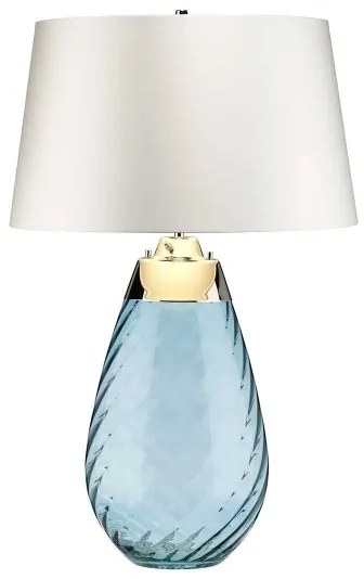 Elstead LENA-TL-L-MODRÁ-OWSS-LED Stolná lampa LENA 1xE27/40W/230V 74cm modrá/biela