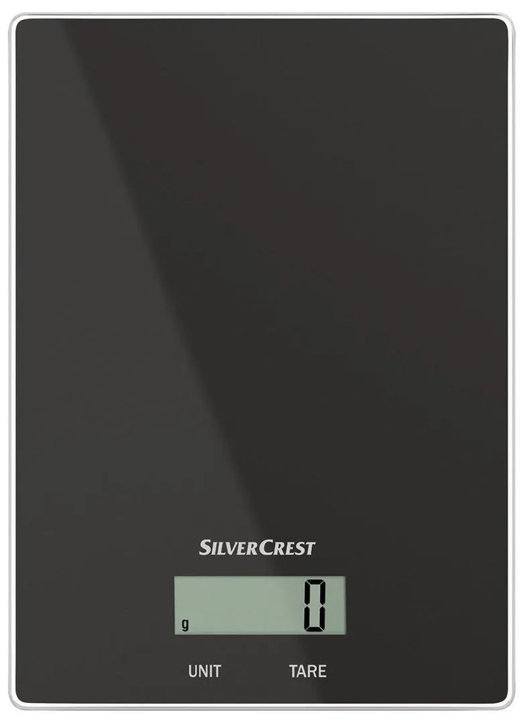 SILVERCREST® Digitálna kuchynská váha (čierna) (100331106)