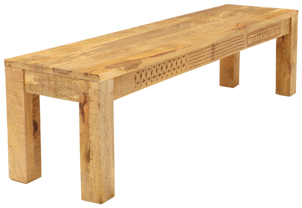 furniture-nabytek.cz - Drevená lavica do predsiene z masívu mango 140x40