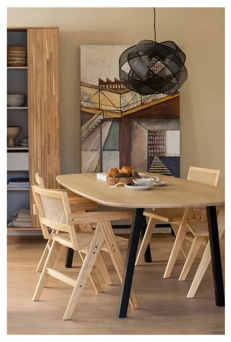 Šatníková skriňa v dekore duba v prírodnej farbe 60x210x42 cm Gravure – WOOOD