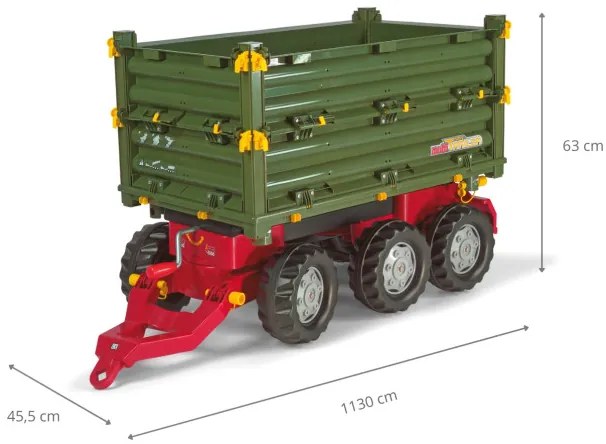Príves Rolly Toys 125012 trojnápravový