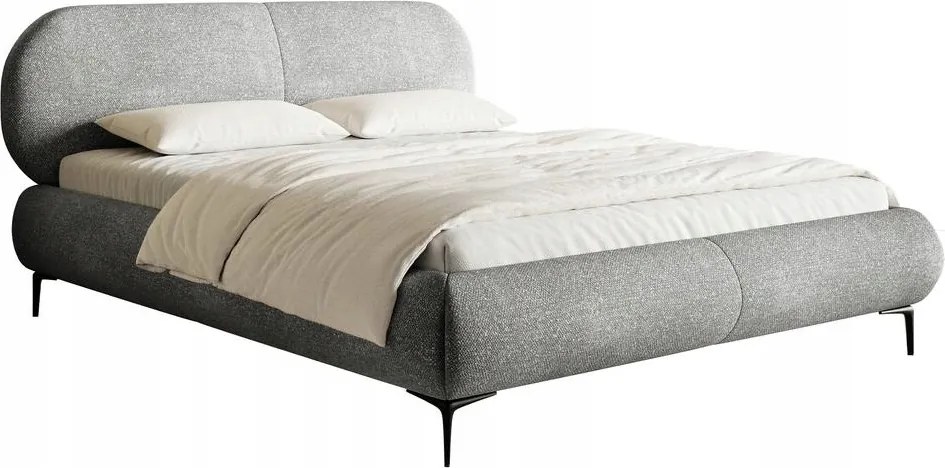 Manželská posteľ 160cm Octave (rošt úl. priestor) (sivá čierna)