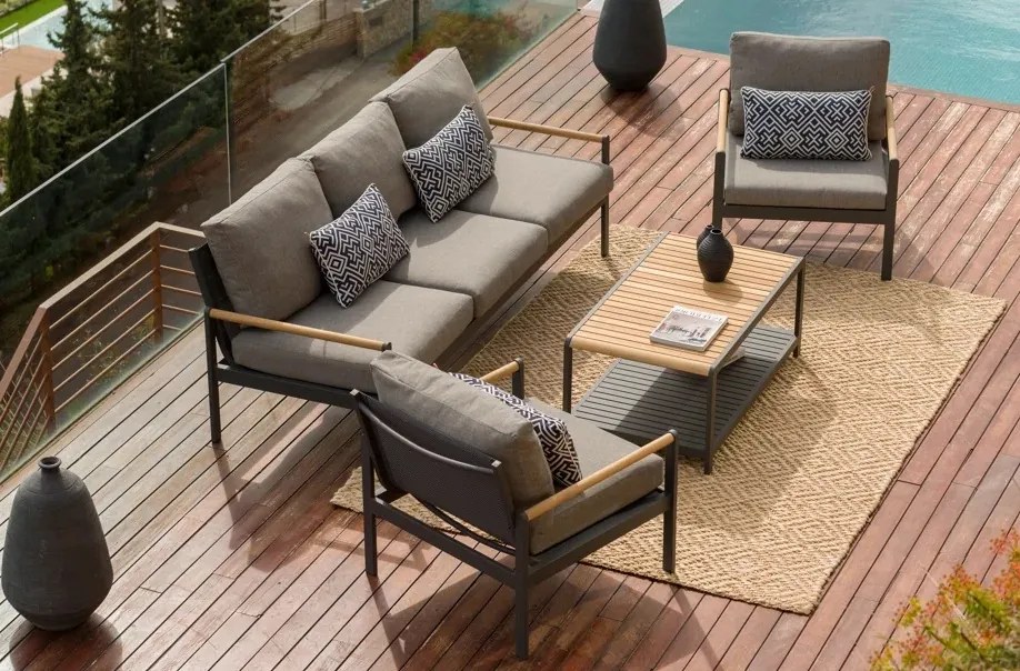 Hliníková sedacia súprava AMBER