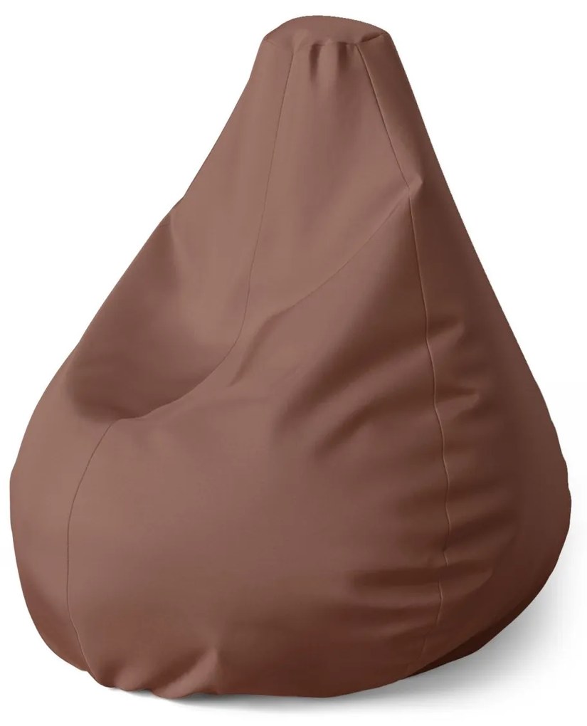 Sablio Sedací vak Pear Gaštanová - 70 x 95 x 15 cm