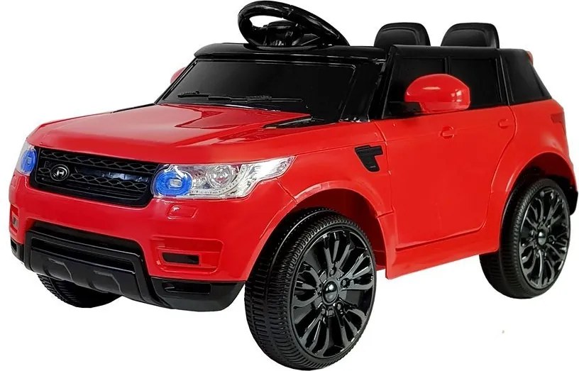 LEAN CARS Elektrické autíčko HL1638 s diaľkovým ovládaním, MP3 a LED svetlom červené