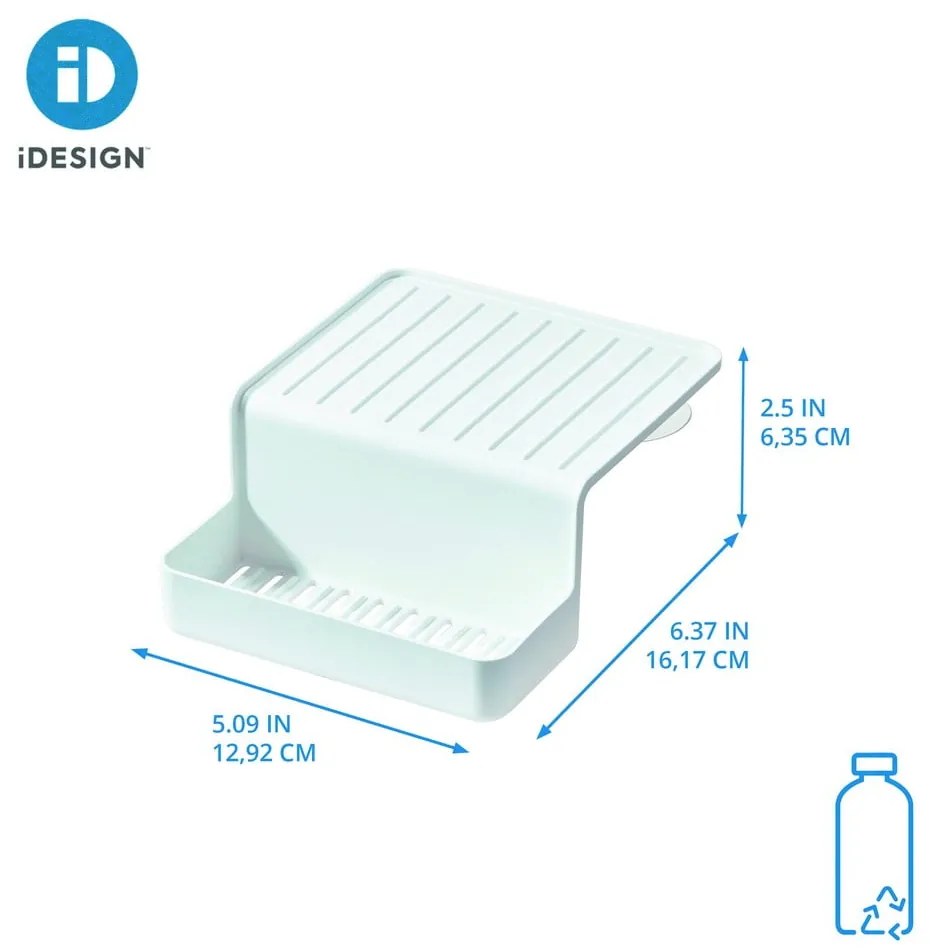 Samodržiaci držiak na hubku z recyklovaného plastu Eco System – iDesign