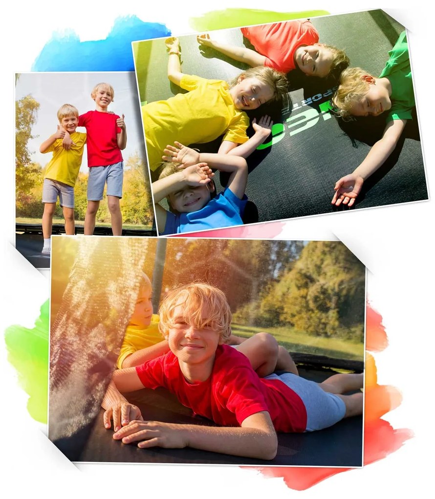 Profilovaná záhradná trampolína 8ft/252cm s vnútornou sieťou Neo-Sport NS-08C221