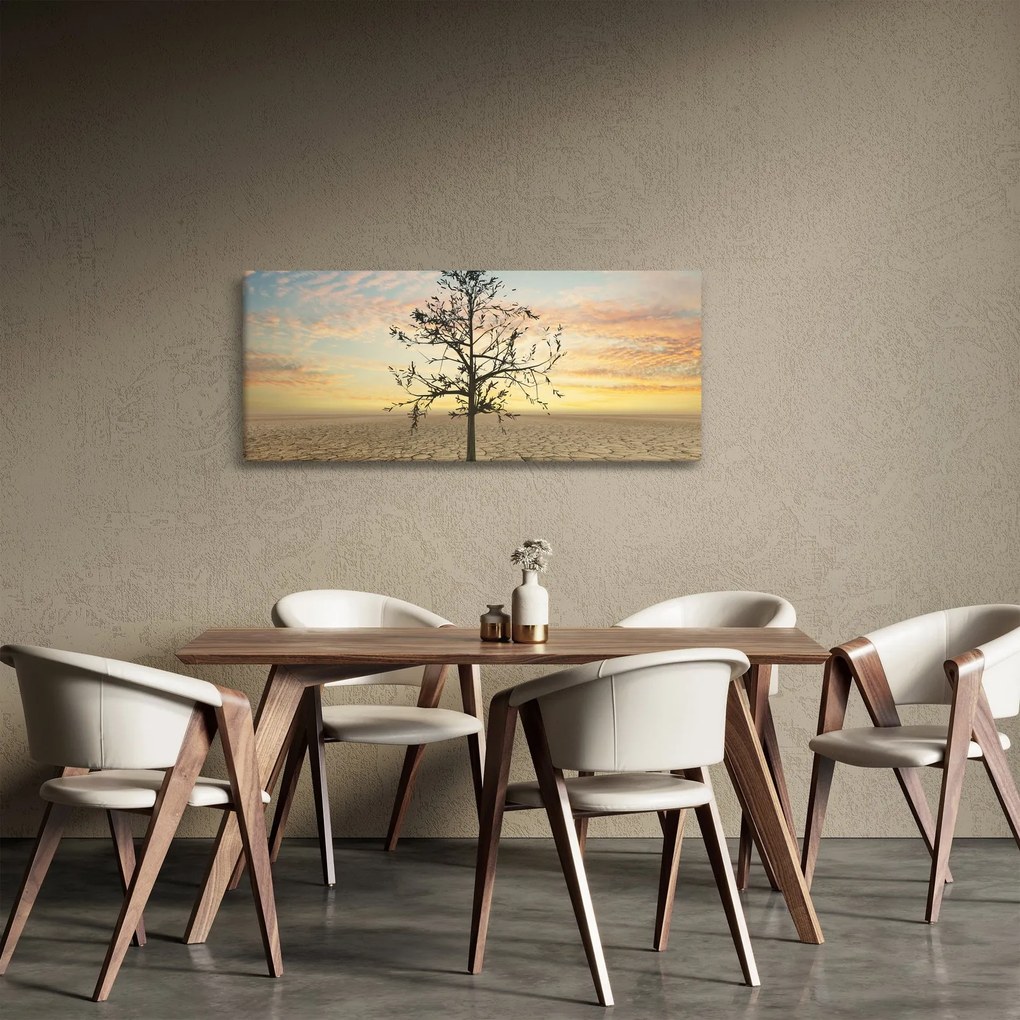 Obraz - Strom na púšti (120x50 cm)