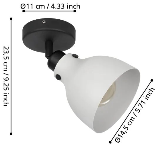 Eglo 43827 - Bodové svietidlo MATLOCK 1xE27/40W/230V