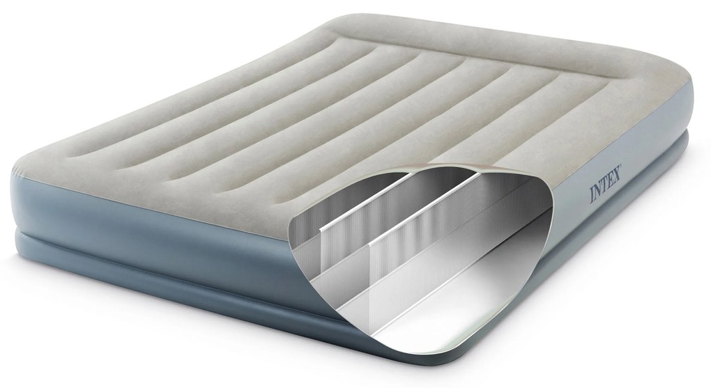 Intex Dvojitý nafukovací matrac Intex 64118ND 203x152 cm s pumpou